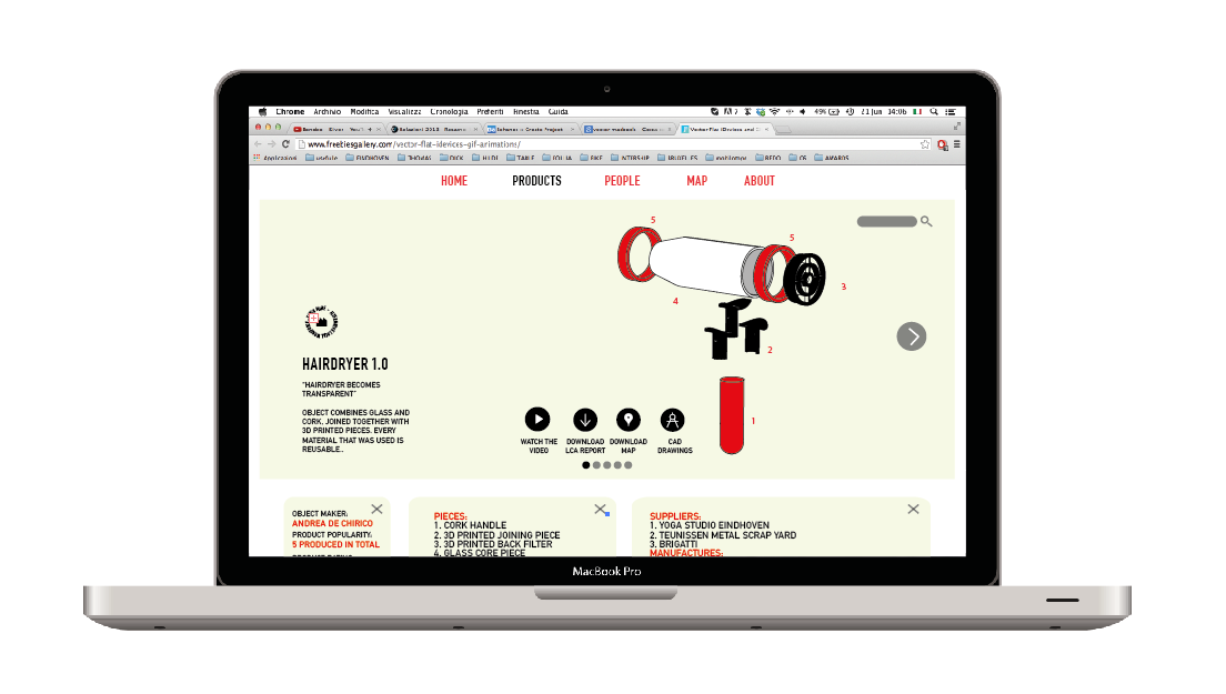 networked production Dae eindhoven local production cyclical production upcycling Sustainable reuse Hair Dryer