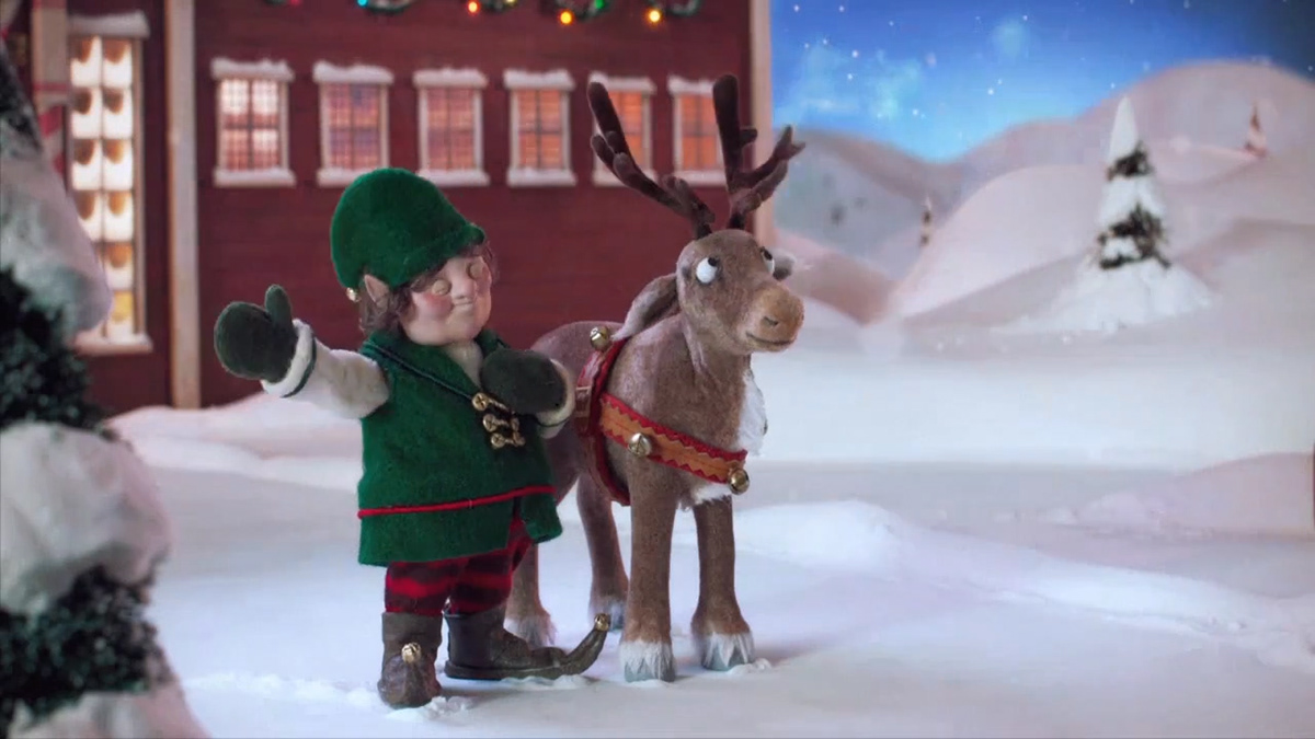 3D stop motion 3d animation vfx norelco Christmas santa
