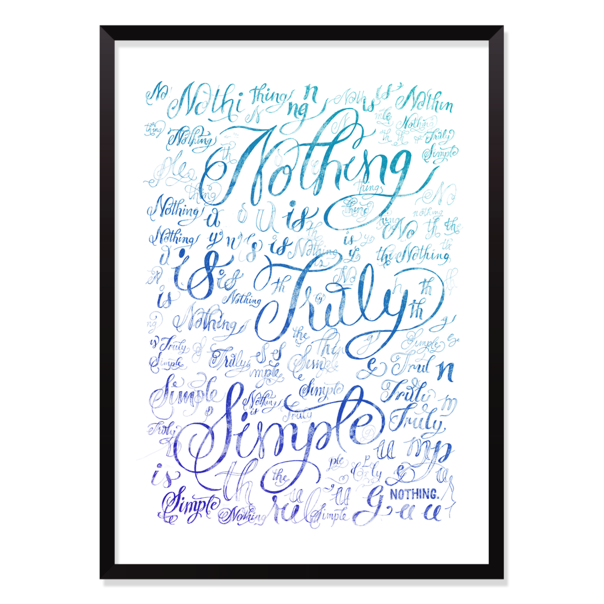 Exhibition expo lettering type typo vernissage nou9 print frame prints