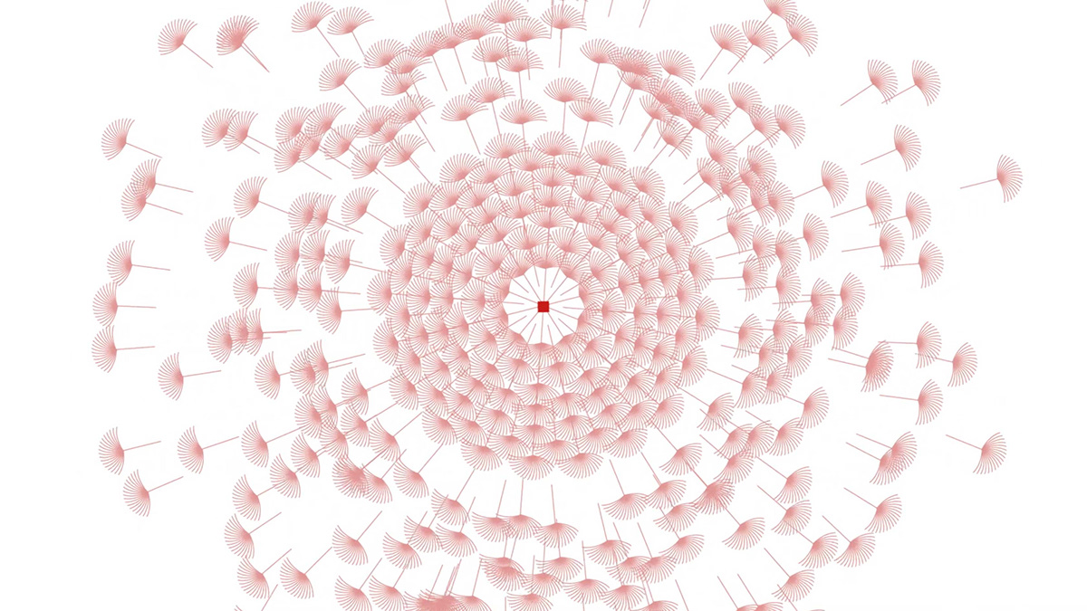 art corporate data visualization dataviz flower motion graphics  nft video
