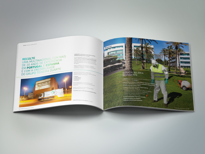 graphic design editorial brochure institucional