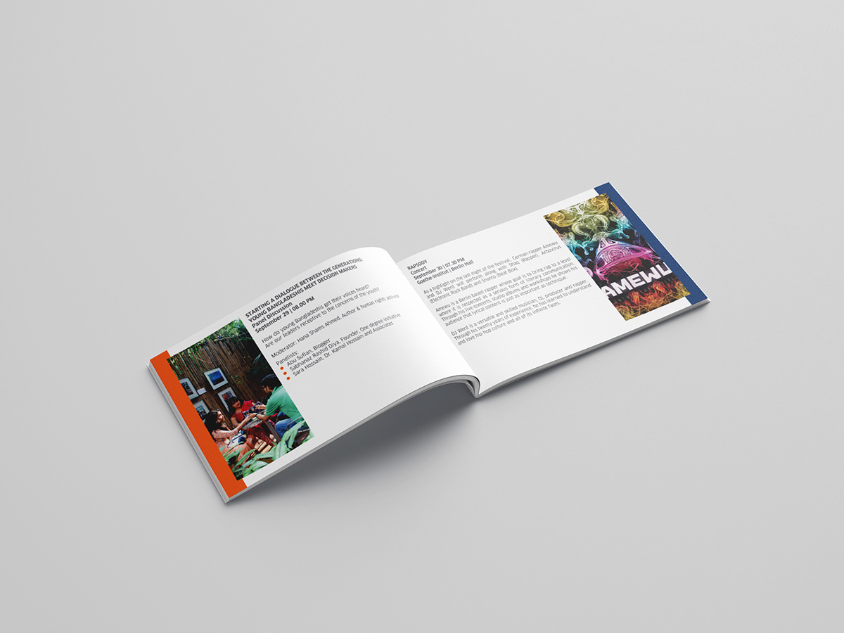 Booklet booklet design brochure brochure design Event grafitti pamphlet Program schedule Urban