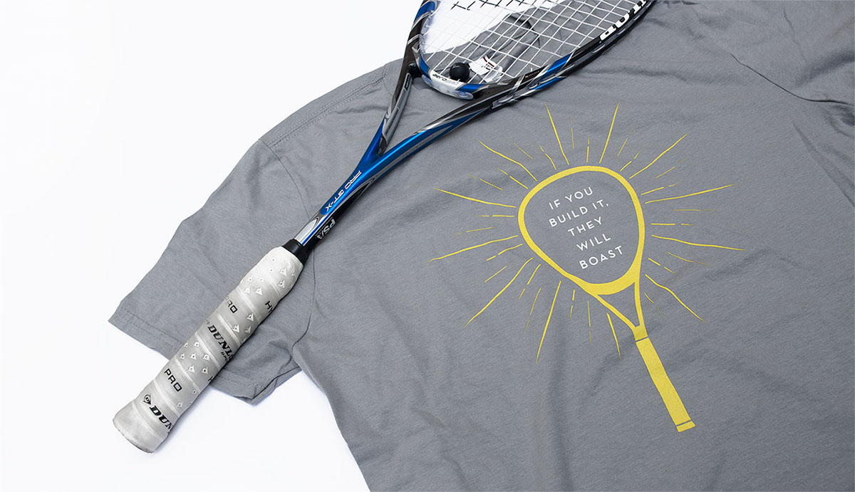 squash chattanooga Tennessee scenic city sport logo design tshirt apparel Racket mountain athletic identity