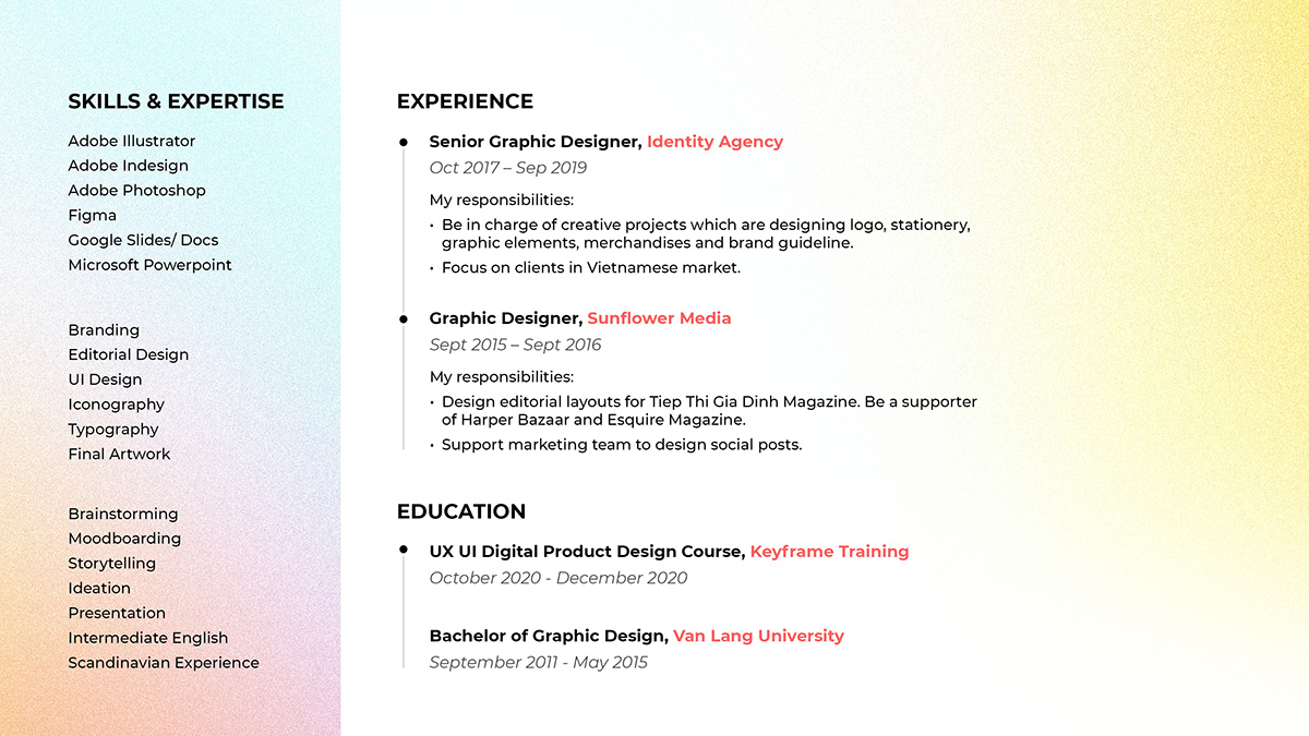 creative Curriculum Vitae CV cv design CVDesign Graphic Designer hiring Resume Senior Graphic Designer