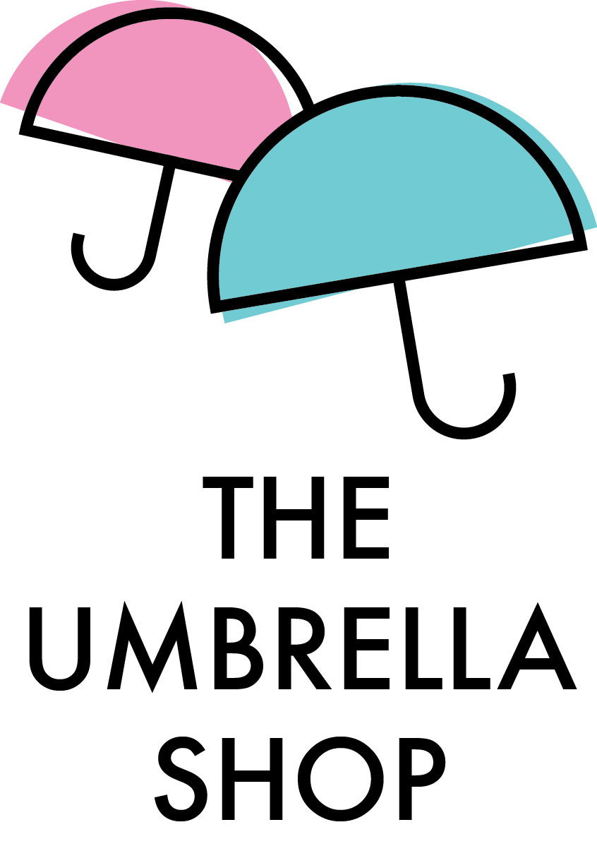 Umbrella shop logo rain