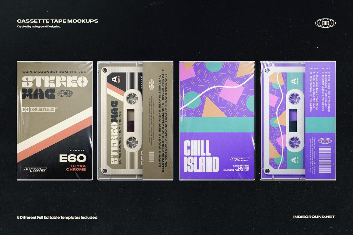 Mockup 90s cassette mockups music nostalgia photoshop psd Retro tape