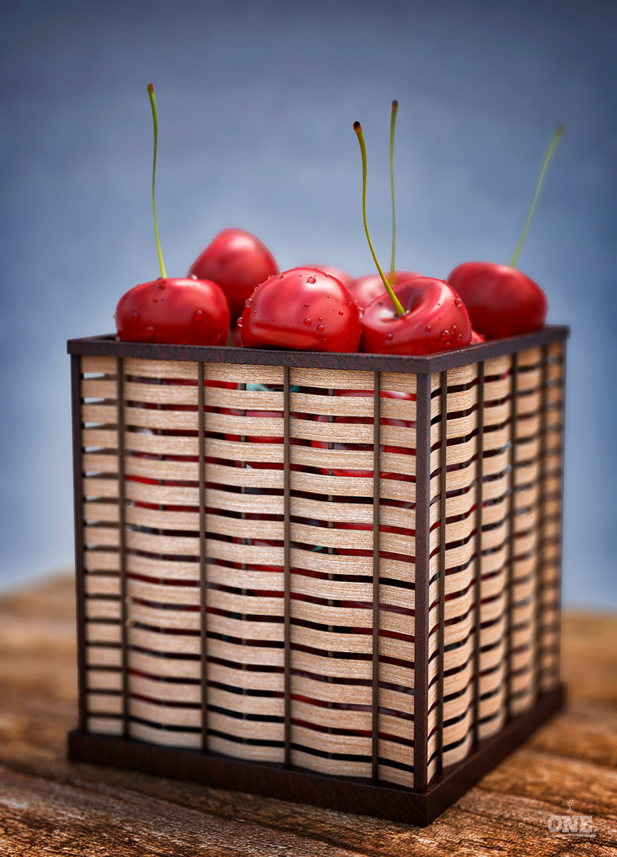 Cherries 3ds max V-ray foof Fruit