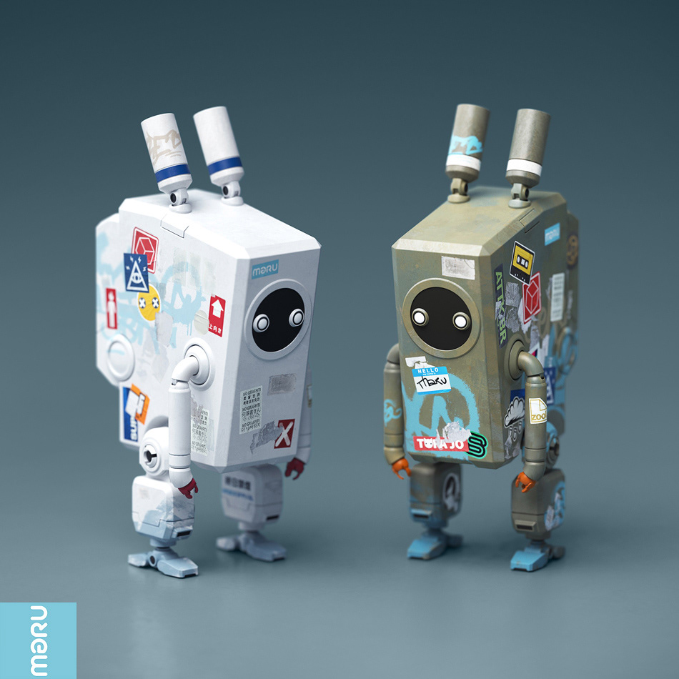 Character design  designer Graffiti logos mecha robot robots stickers toys arttoy