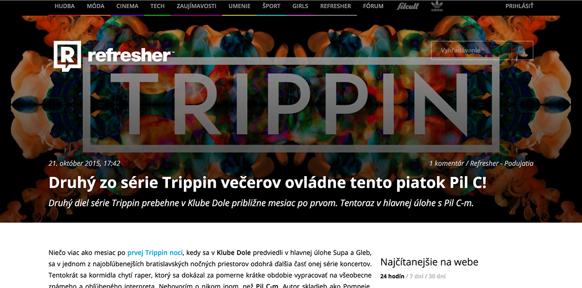 Trippin trippy Psychedlic hip-hop hip hop party club poster facebook banner