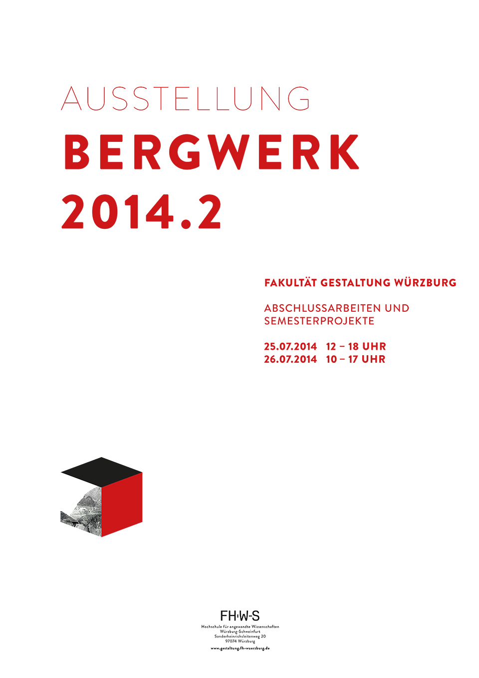 Semesterausstellung bergwerk poster plakat Veranstaltungsplakat Ausstellungsplakat