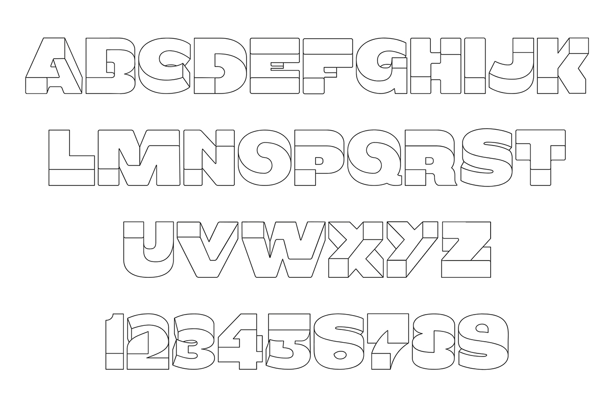 escher Oxymora Typeface impossible shape