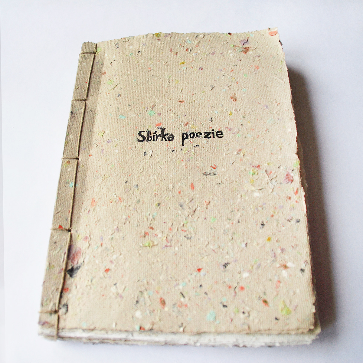 handmade paper Poetry  linocut Printing book