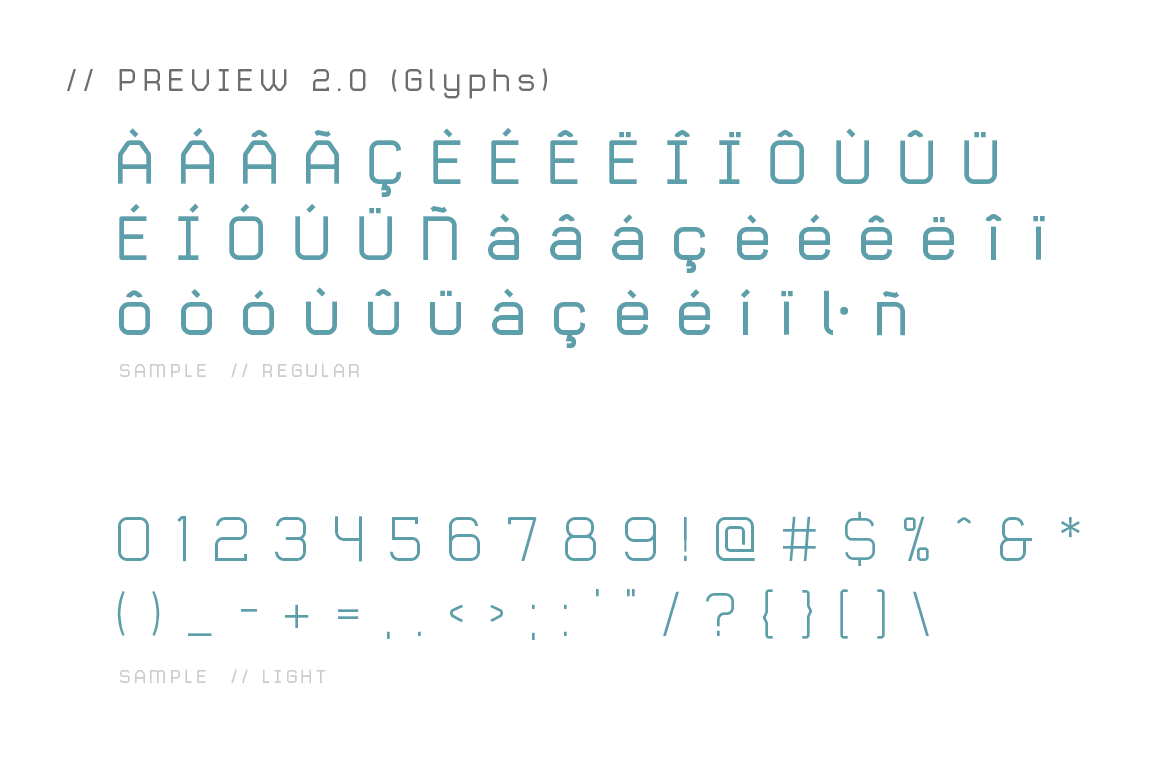 animus font sans serif tech future Typeface Ligatures