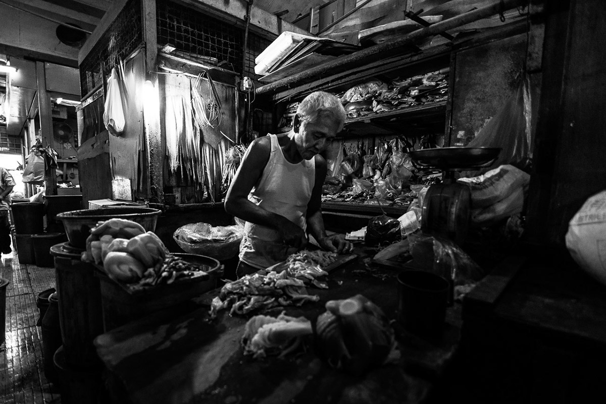 black and white  Malaysia kuala lumpur  Pudu  wet market  Traditional  people   craft  Dying Trade  emotional