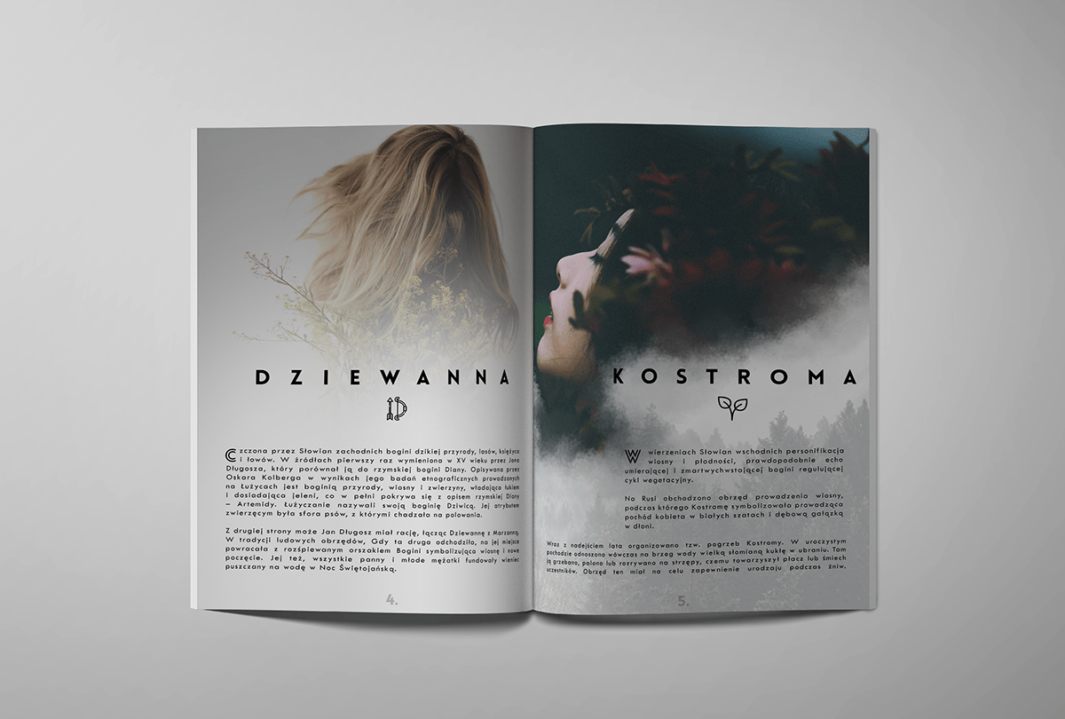 book cover Digital Art  Folklore graphic design  magazine mythology Slavic Zine 