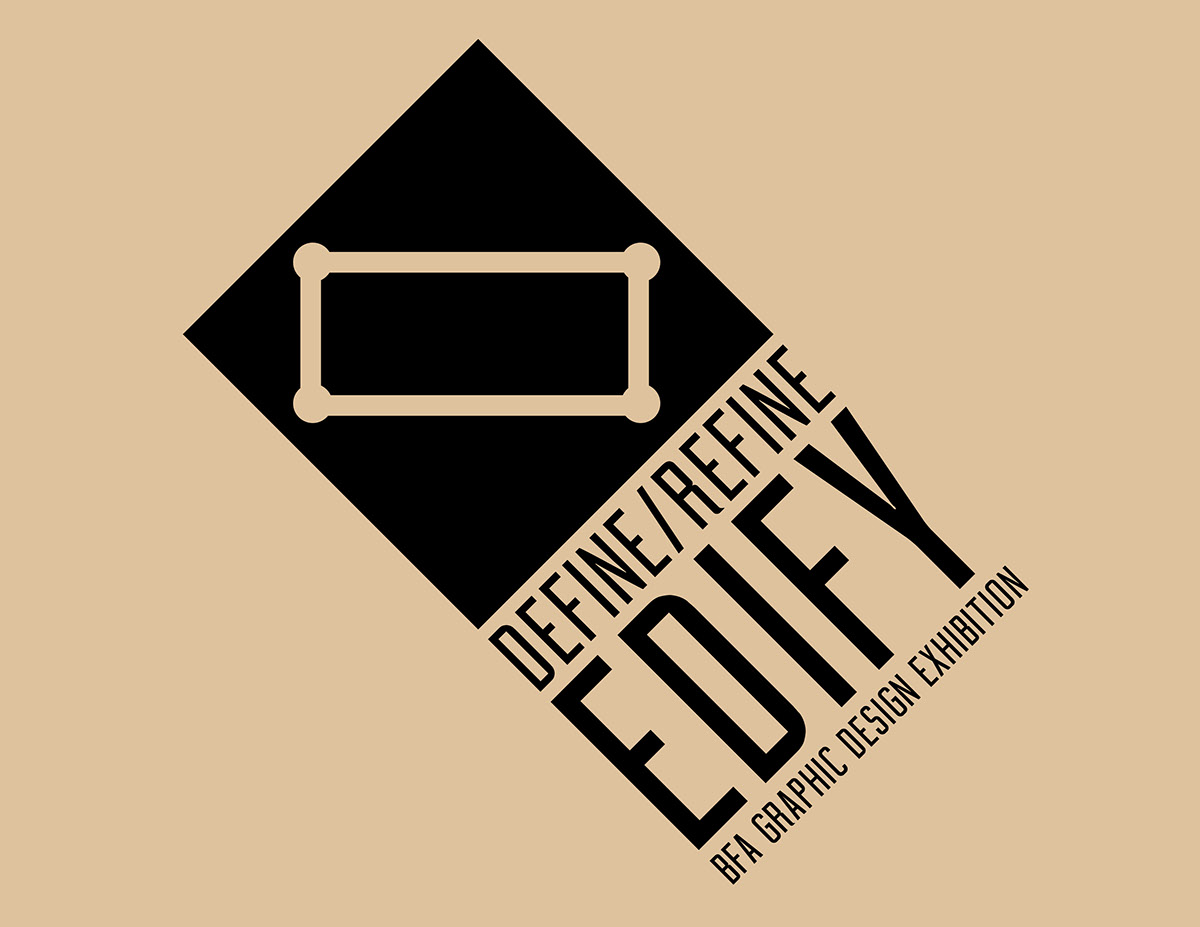 logo identitysystem brand BFA Exhibition  identity EDIFY2015