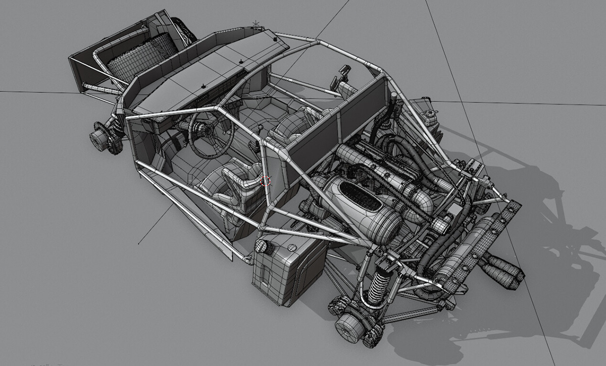 Lancia 037 car 3D Render rally HardSurface blender 3d modeling visualization Group B Rally
