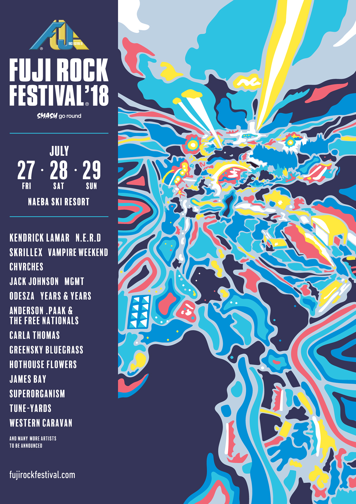 music festival japan abstract art tokyo smash rock