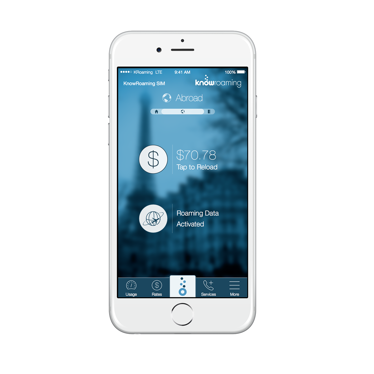 ios Travel KnowRoaming Travel App redesign user experience