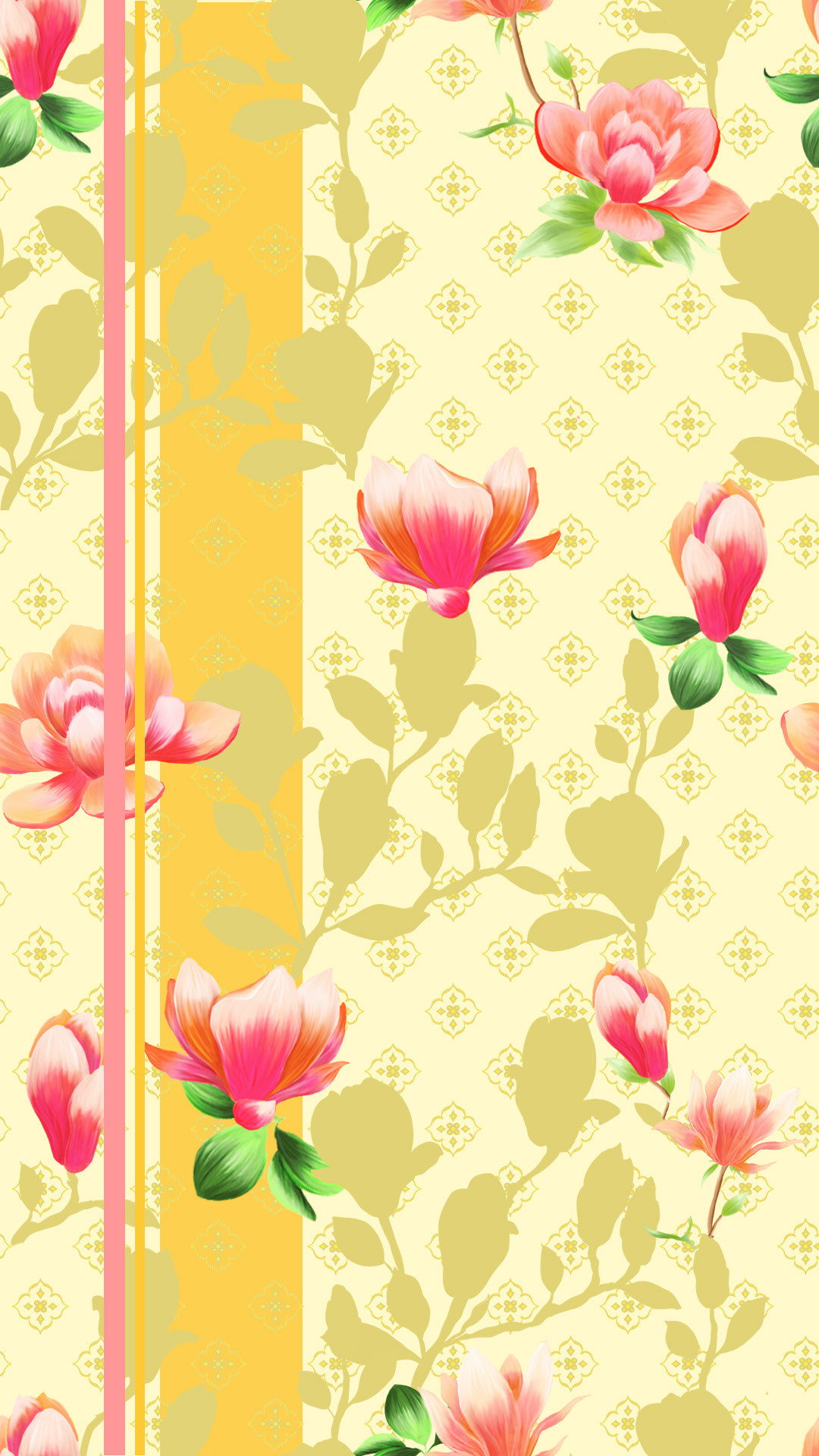 magnolia pattern seamless textile floral Nature surface design print Flowers plants