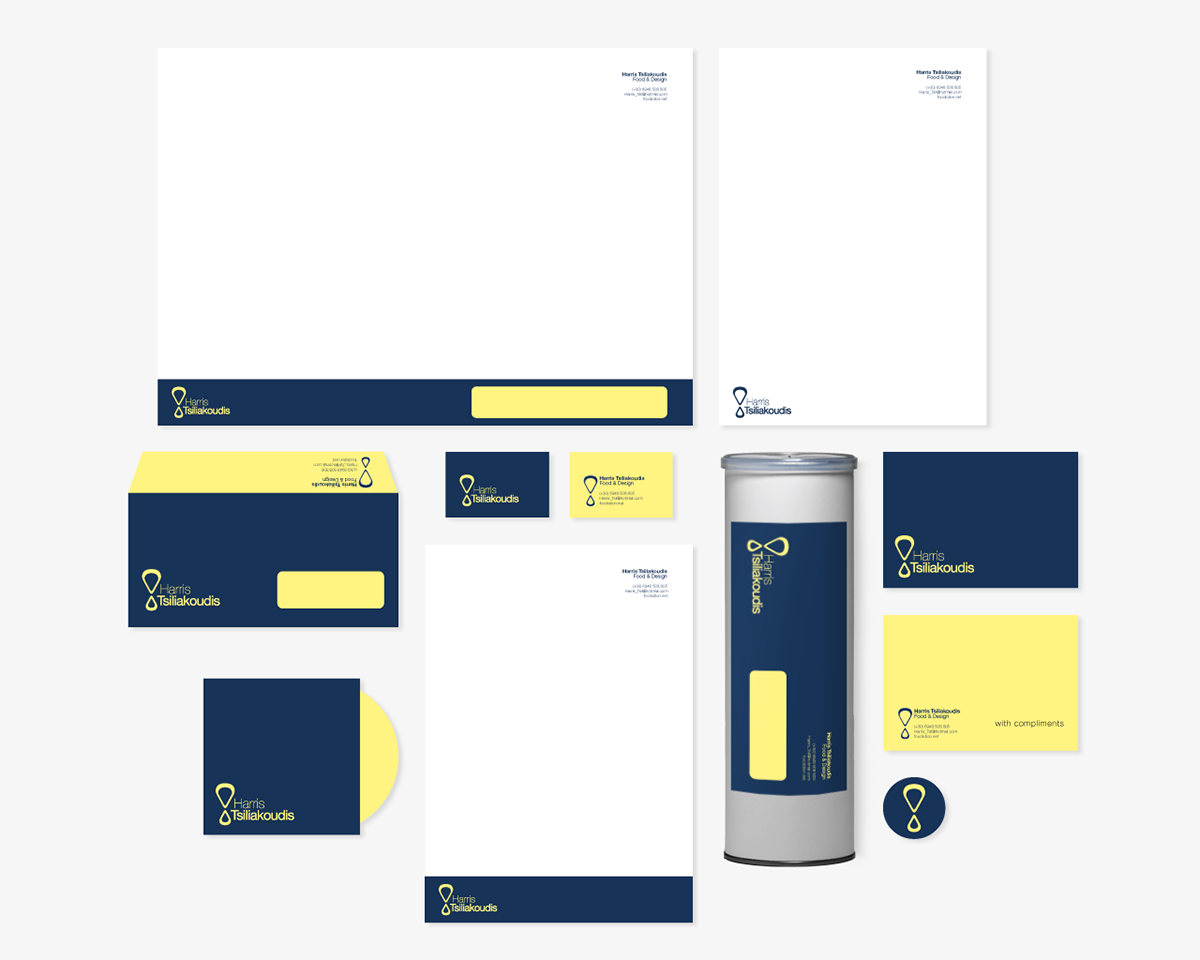 identity logo Stationery study blue yellow presentation  corporate