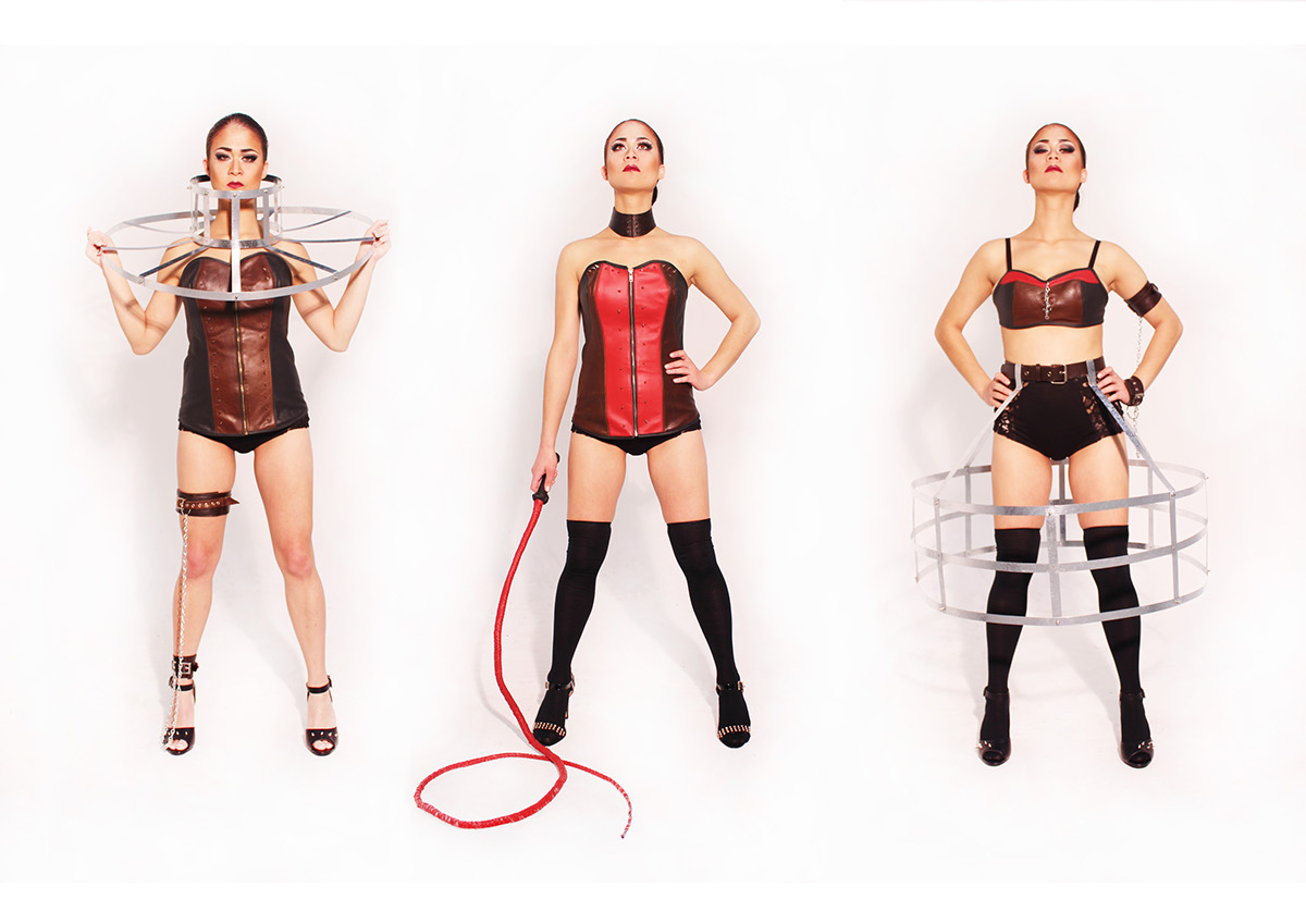 fashion design corset lingerie leather whip evem New Zealand
