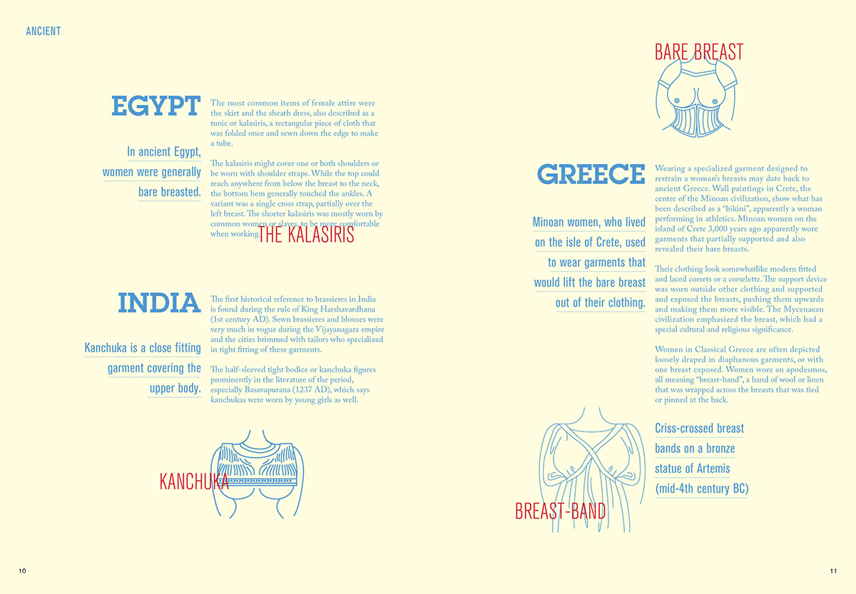 publication bra book Layout graphic design print information infographics pattern