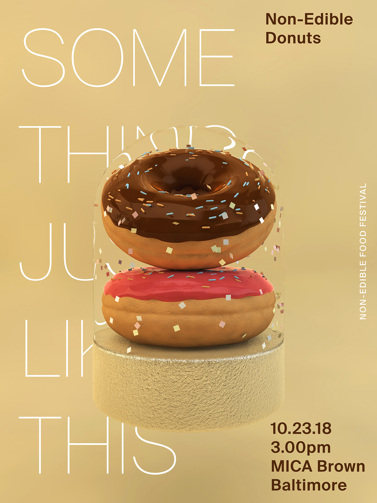 cinema4d festival branding  graphicdesign motion rendering 3dmodel Food  dessert adobeawards