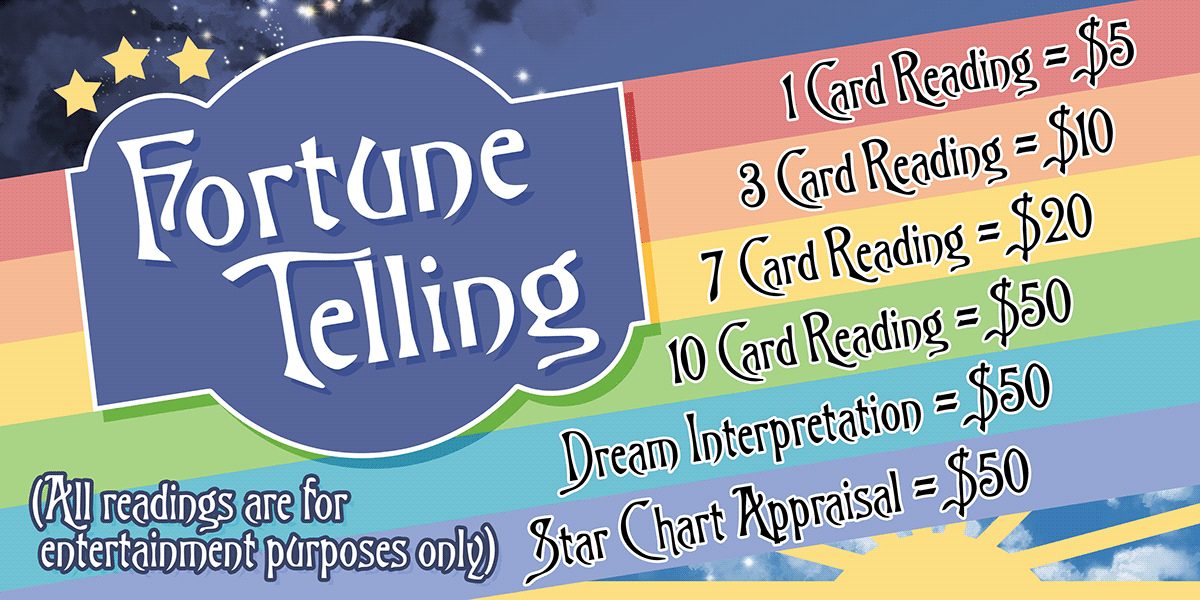 Adobe Photoshop banner banners fortune teller fortune telling