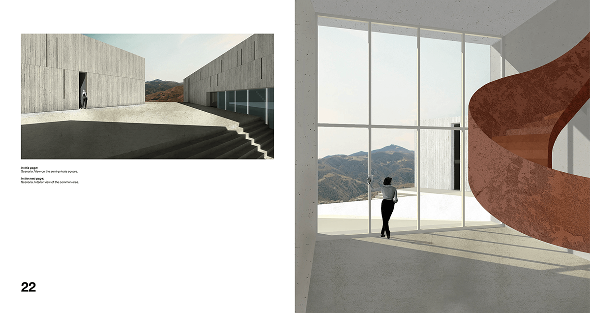 architecture portfolio master degree politecnico di milano Space  Layout grid helvetica design thesis