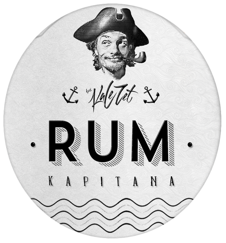 Rum alcohol bottle pirates captain drink beverage Label etiquette matcloud