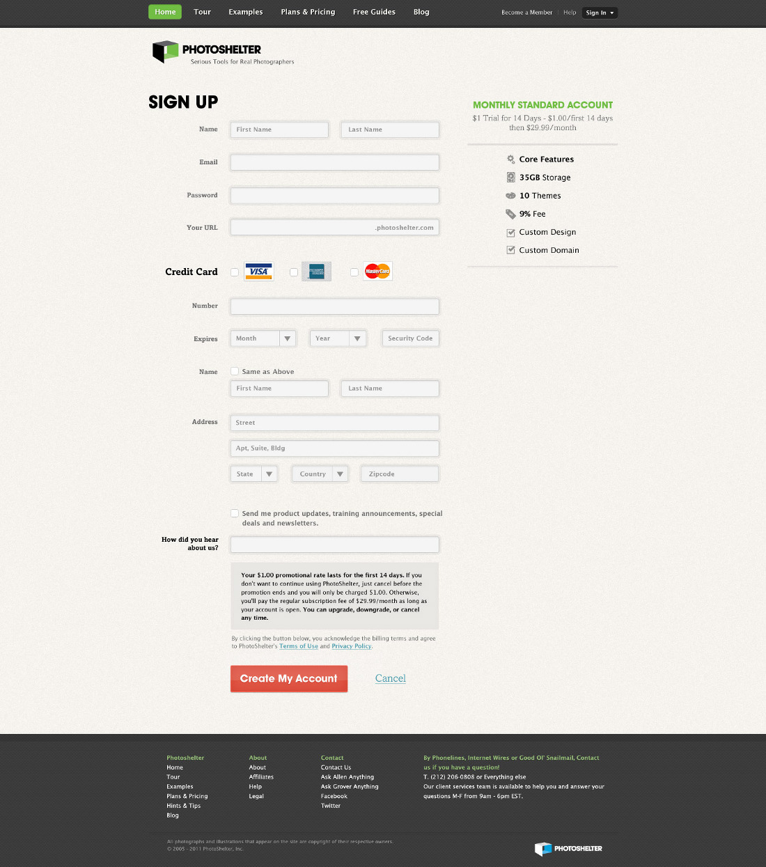 checkout  pricing  product page