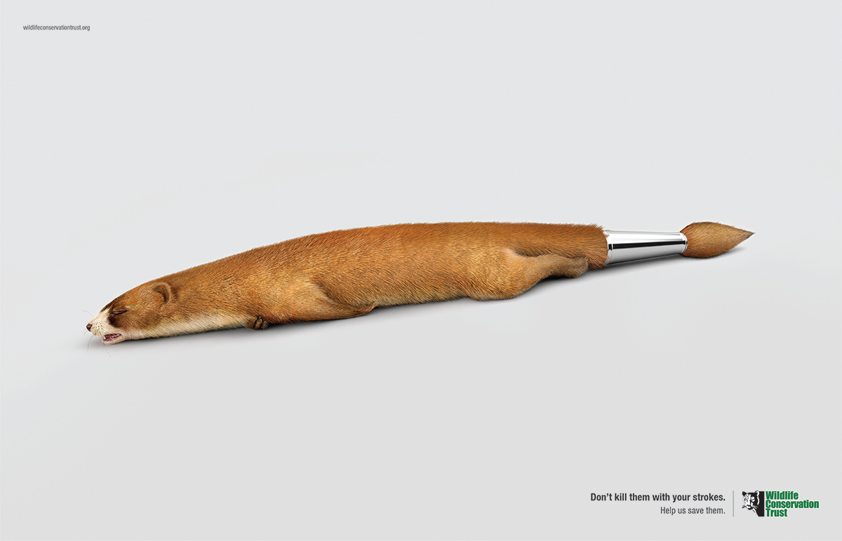 Animal print ads Print campaign SAVE WILD LIFE print ads ILLUSTRATION  3D WORK