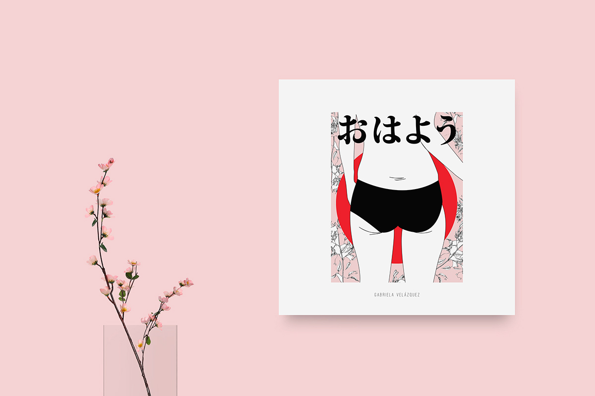 ILLUSTRATION  japan design pink