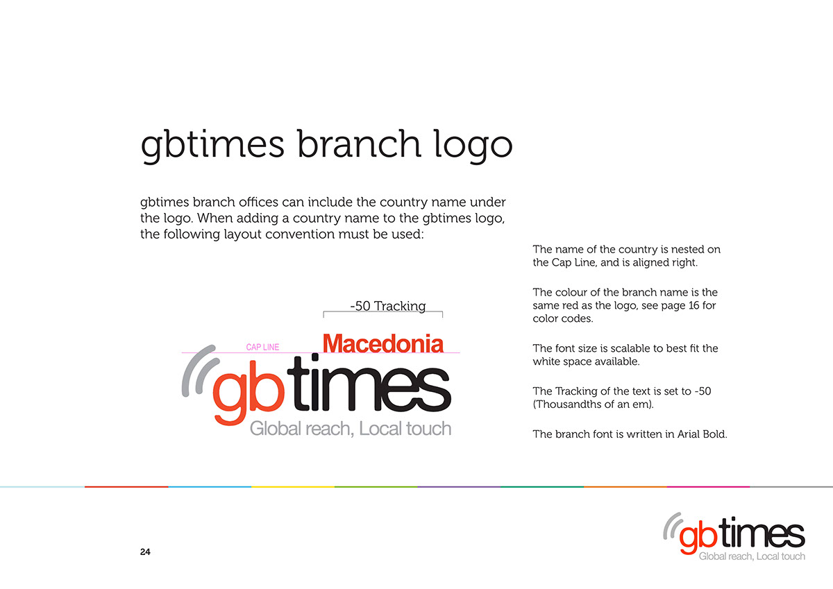 GBTIMES brand identity corporate guidelines