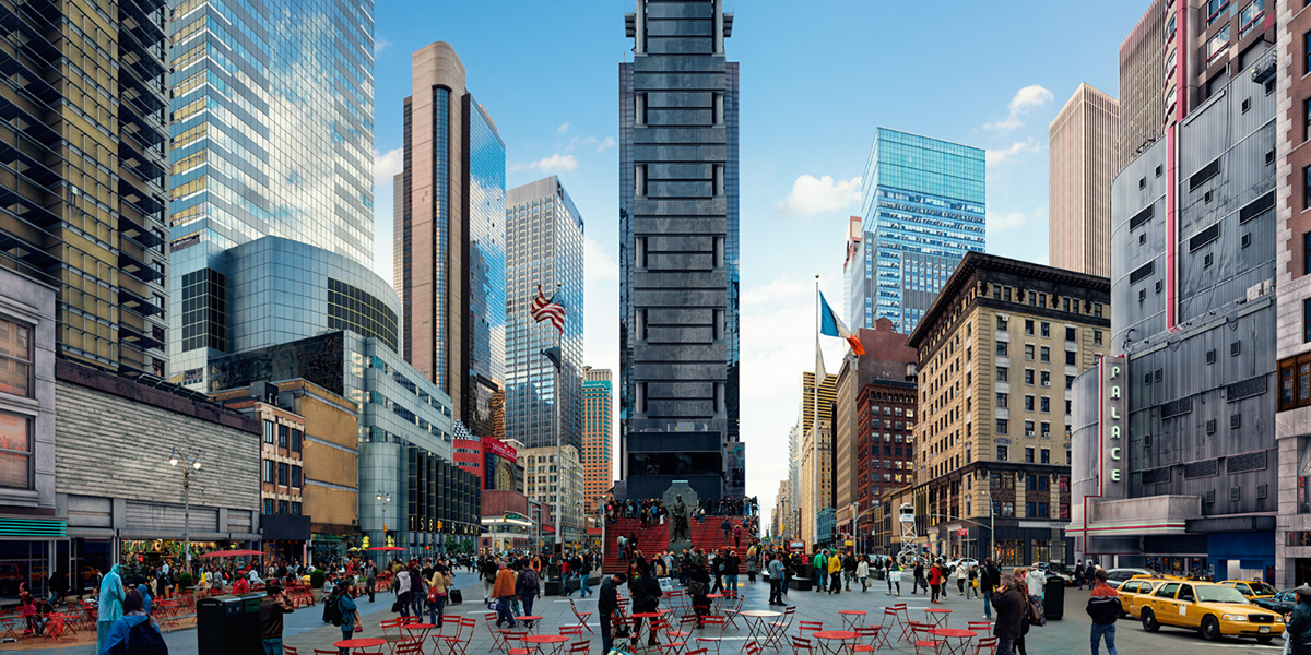 times square New York adblock CGI 3D finishizer