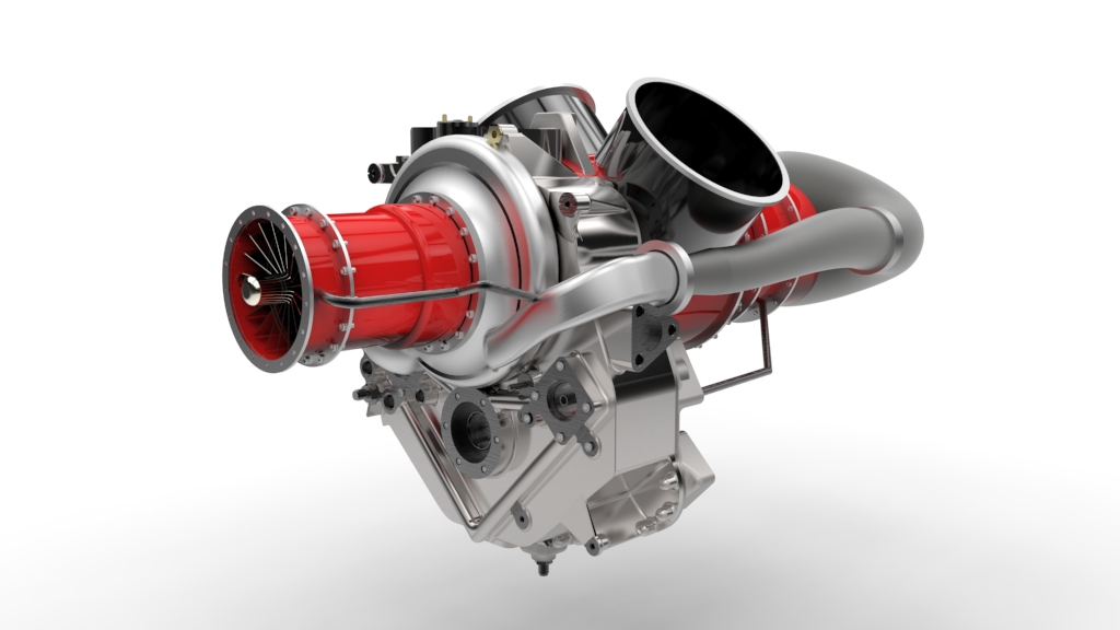 motorcycle trike Turbine engine speed car rendering automotive  