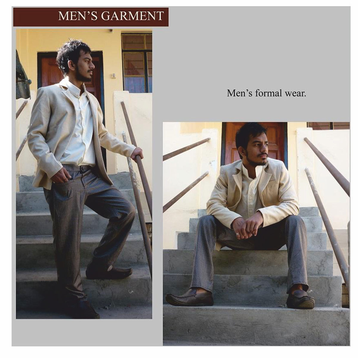men's wear semi formal casual graphics shoots