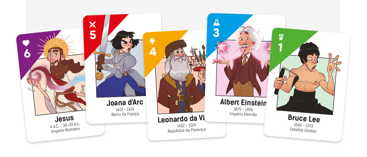 cardgame characterdesign design de personagem jesus einstein elvis card game