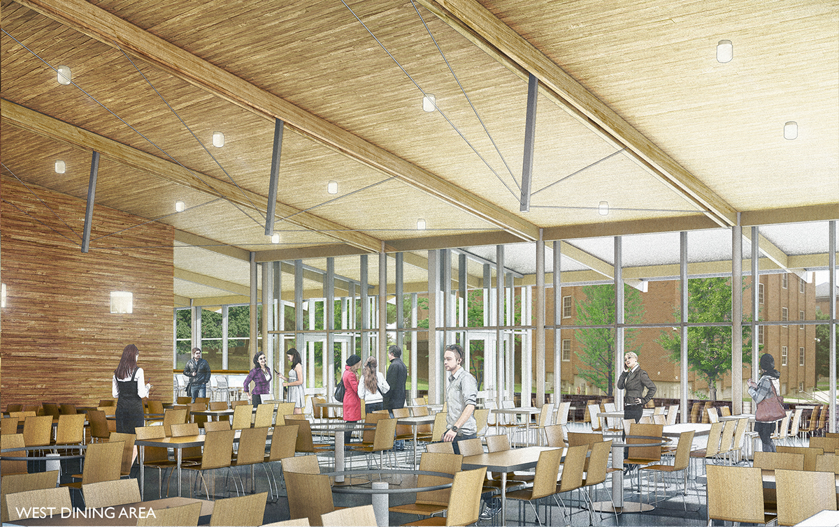 ccsu dining hall rendering