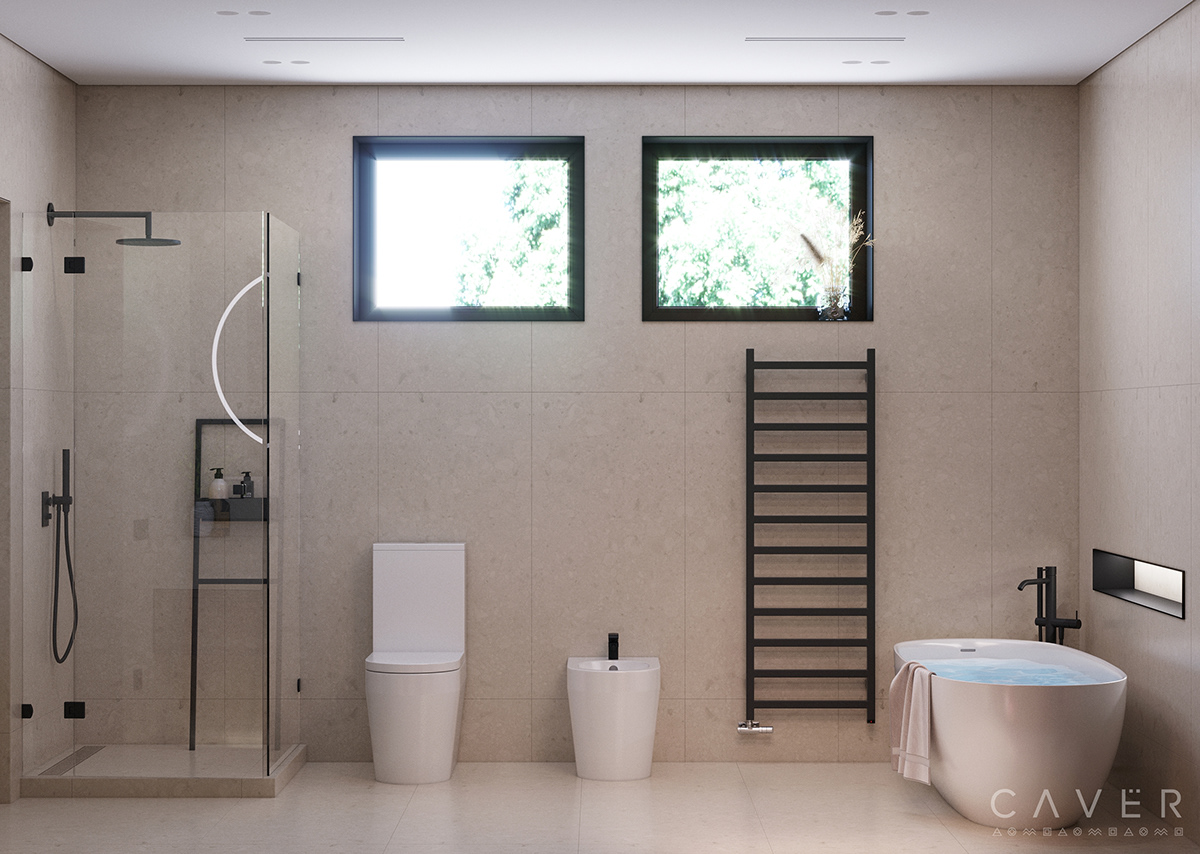 3ds max archviz bethroom CGI design interior interior design  minimal modern wc дизайн интерьера