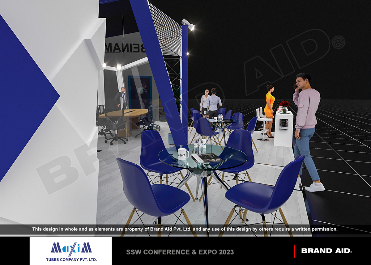 3D 3ds max corona Render booth Stand Stall Design exhibition stand