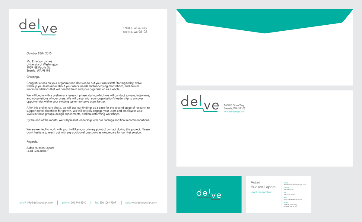 Delve design research design research logo identity science type stationary poster Website