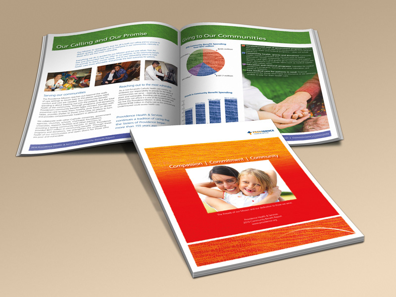 annual report Corporate Collateral print design Web Email