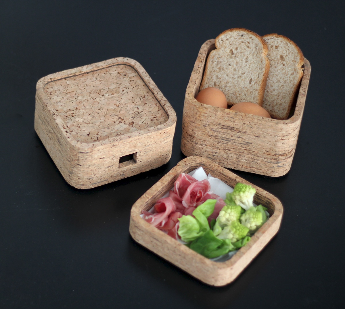 sughero Lunch box cork amorim fooddesign productdesign salonedelmobile2015 design