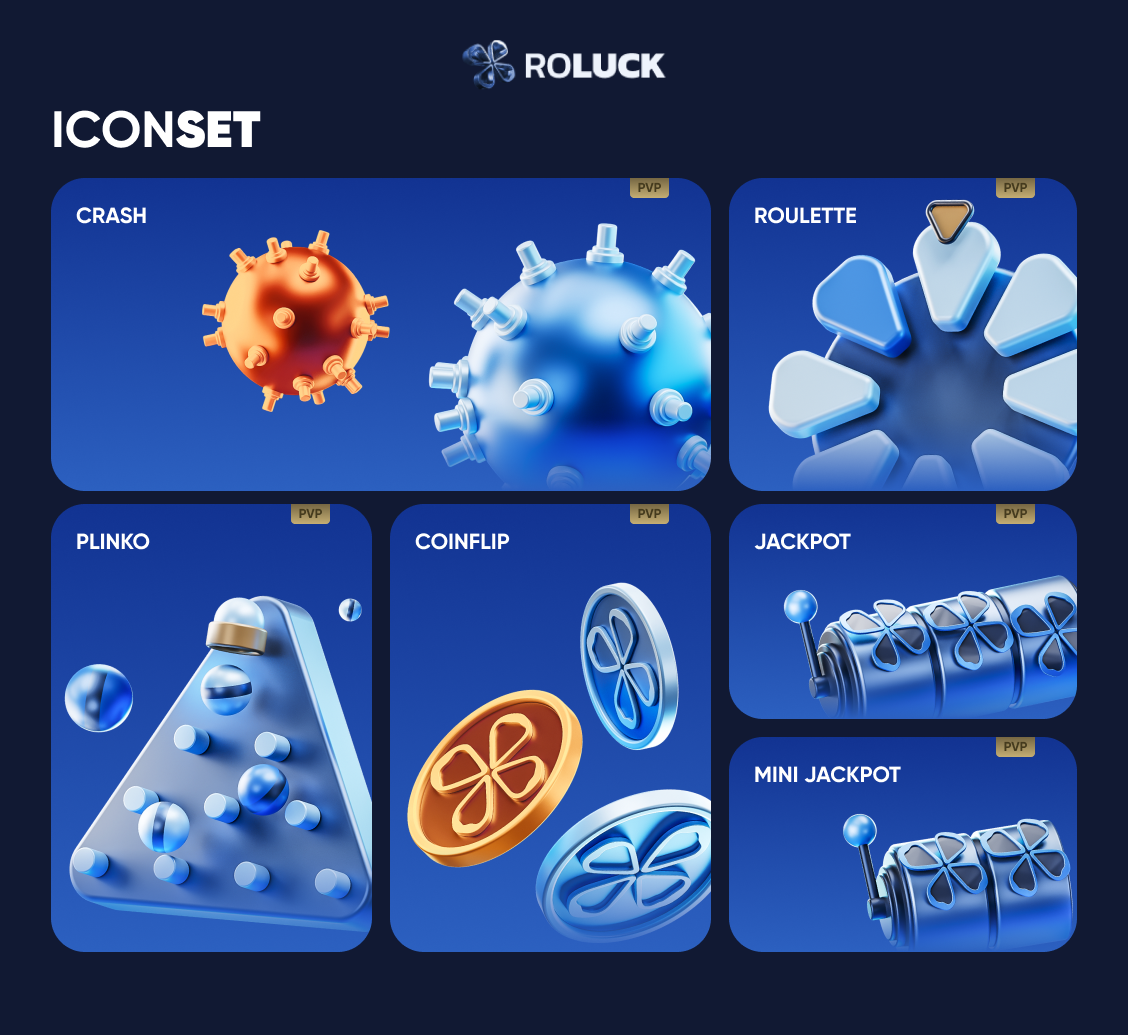 Roblox Icon iconset 3d icon gambling game crash roulette Slots casino