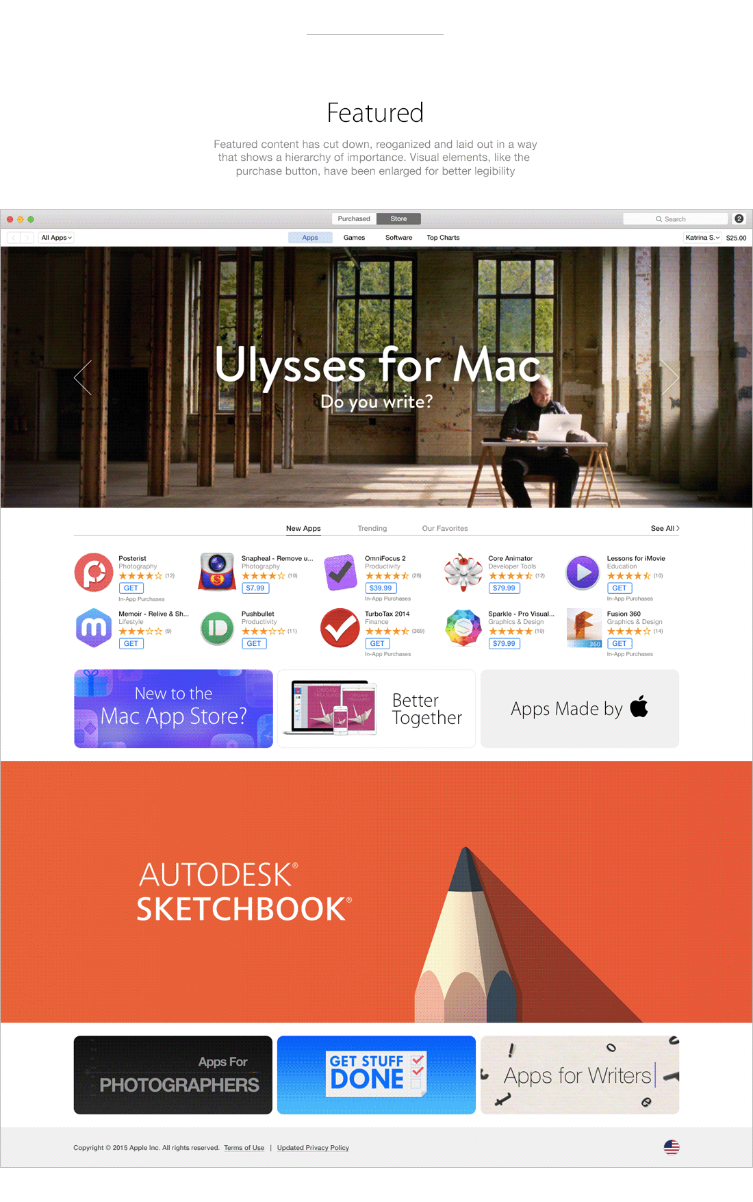 app store UI ux os x yosemite concept redesign
