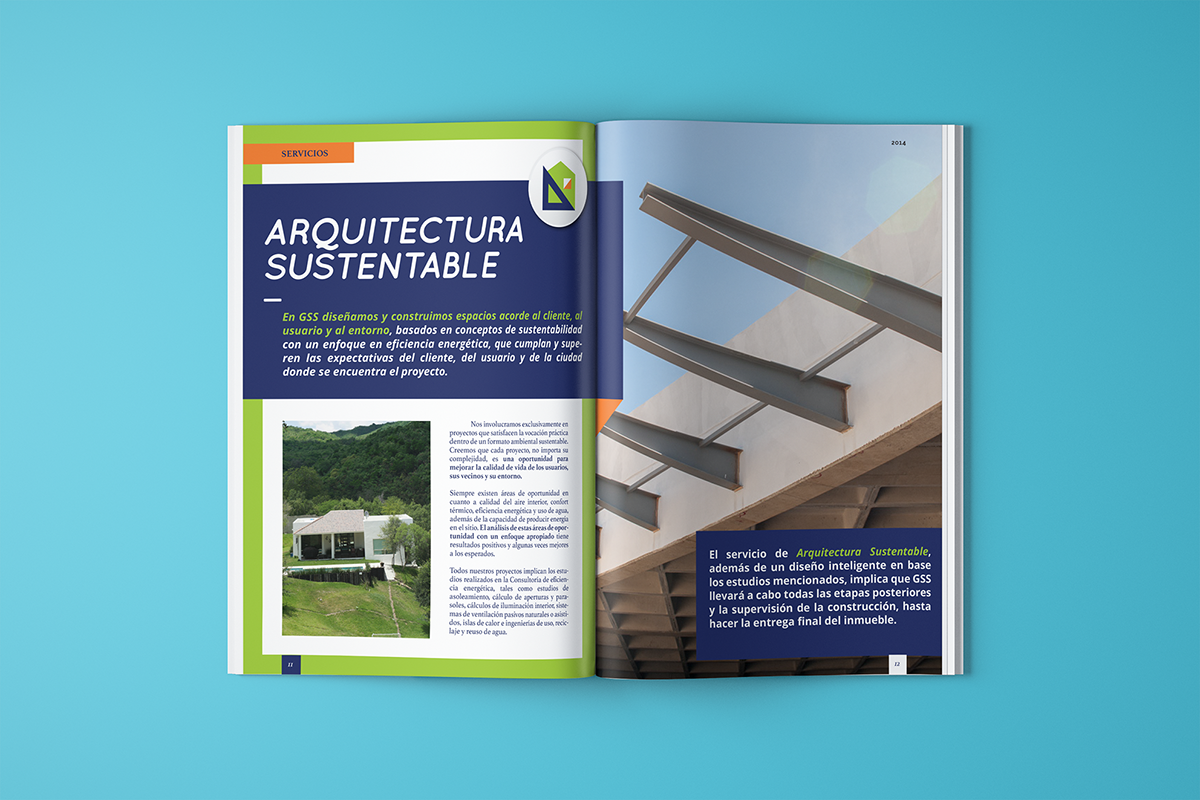 brochure bussines magazine editorial design diseño sustentable Reciclar