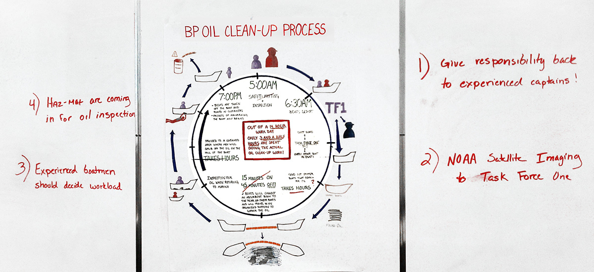 visualization diagramming bp oil spill animal casualties reframing social design