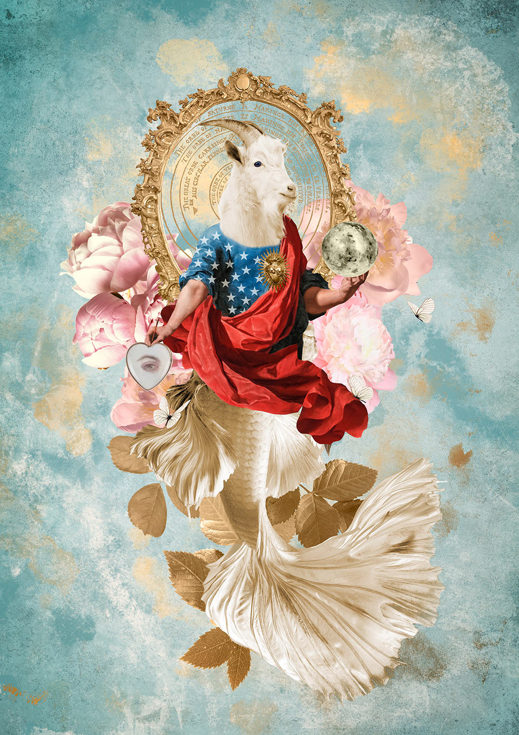 animals art Astrology collage Digital Art  Flowers Horoscope ILLUSTRATION  Paintings zodiac
